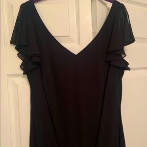 Dress Barn Woman - Black -16 W - 3/4 Length Dress